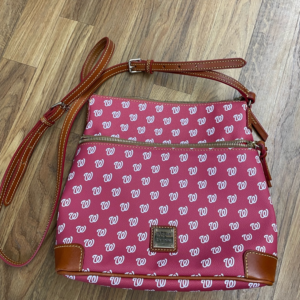 Dooney & Bourke Red Patterned Crossbody Bag